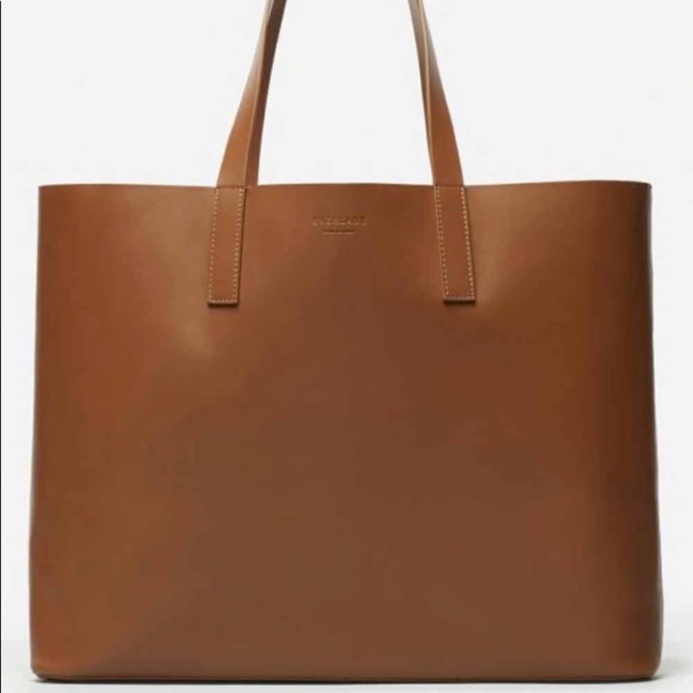 Everlane cognac market tote